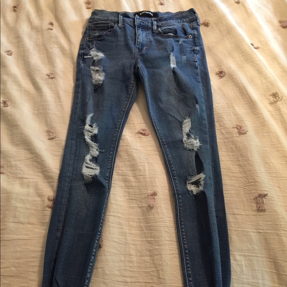 EXPRESS ripped jeans